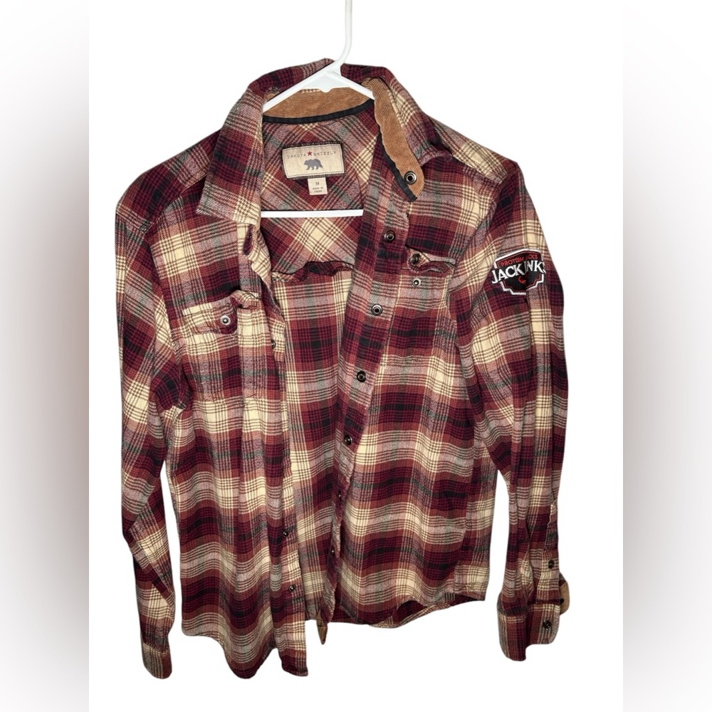 Red and tan flannel